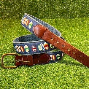 Leather Man Ltd. Handmade Nautical Sailboat Belt